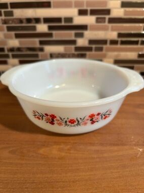 Vintage Fire King Primrose Casserole Dish